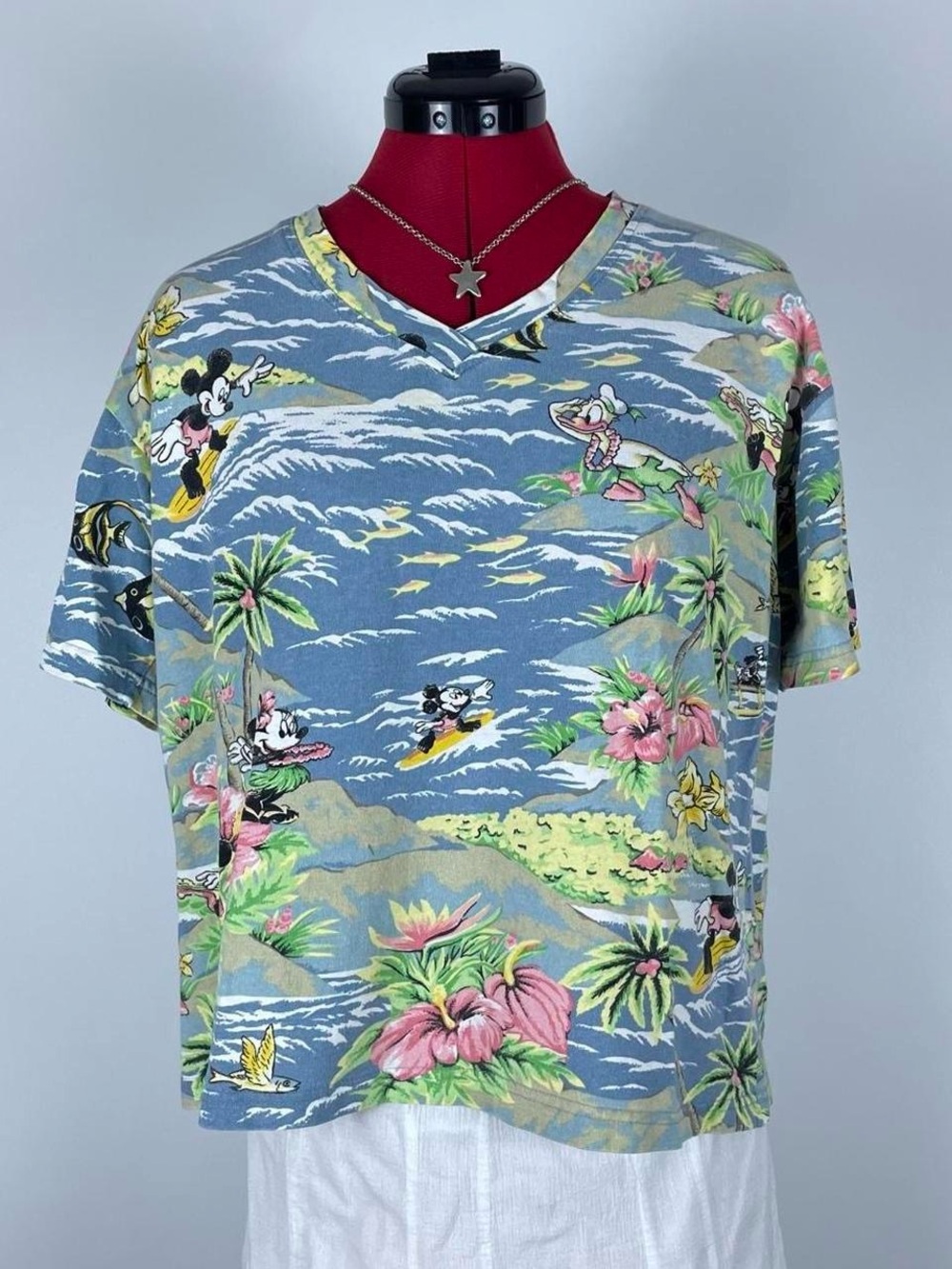 90s Vintage Disney Mickey Hawaiian Shirt